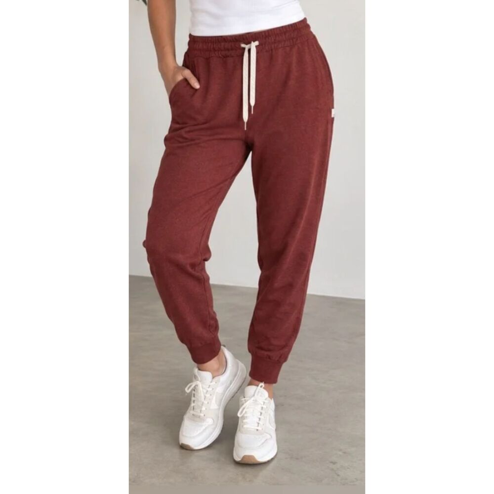 Vuori Performance Jogger Burgundy Heather DreamKnit Pants Size S